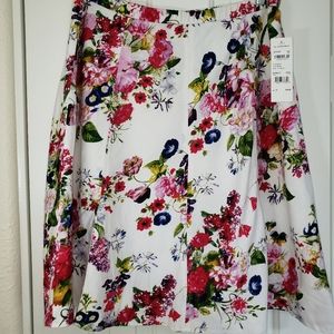 NWT NY Collection Floral Skirt